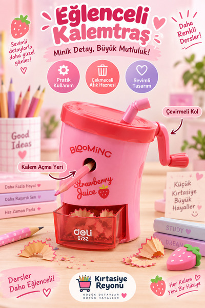 Kids Like 0732 Beverage Cup Model Desktop Pencil Sharpener with Handle - Boxe...