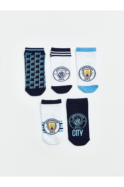 LC Waikiki Nevavm Farkıyla Lcw Kids Mixed Patterned 5-Pack Boys' Booties Socks