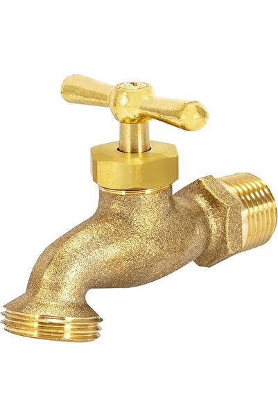 EASTMAN EZ-FLO 20181 Irrigation Hose Bibb, 1/2 inch MIP x 1/2 inch MHT, Brass