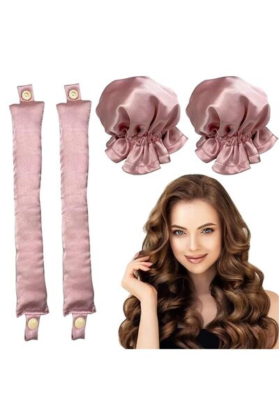 Arabest 2 Sets Heatless Hair Curler,Soft Overnight Satin Roller Headband for ...