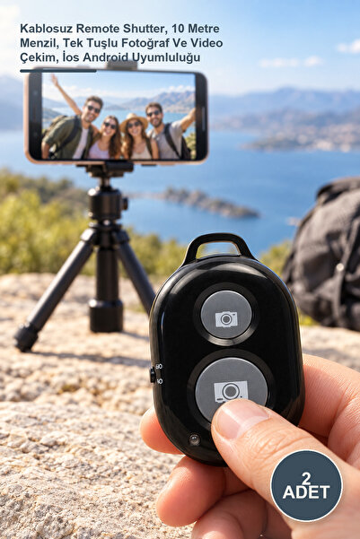 Yenilig 2 Bluetooth Selfie Controllers – Wireless Remote Shutter, 10 Meter Ra...