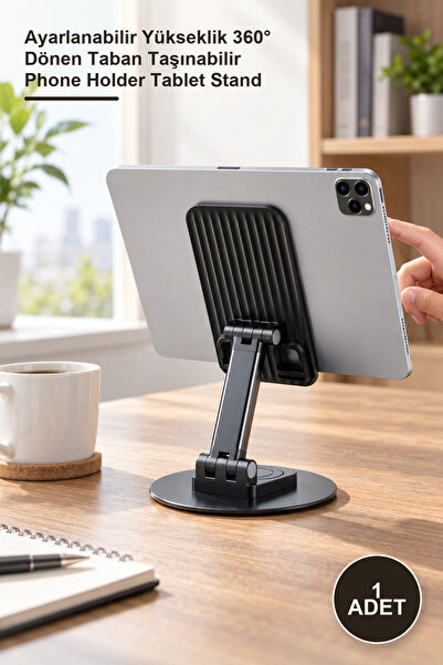 Yenilig 1 Piece Foldable Phone and Tablet Holder Stand – Adjustable Height 36...