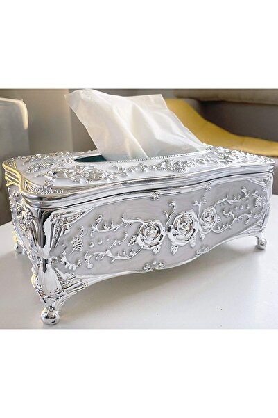 Noonedibs Suport Șervețele Decorativ Stil Victorian, Cutie Șervețele din Plas...