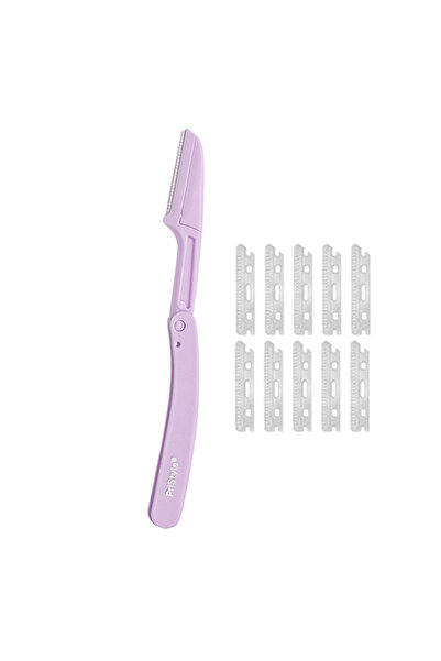 PriStyle Set 1 brici cu 10 Lame de Rezerva, Pentru Retusare si Indreptare Spr...