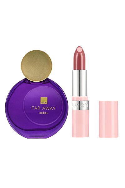 AVON Σετ Far Away Rebel + Κραγιόν Hydramatic Marsala