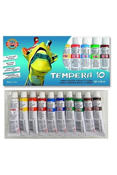 Koh-i Noor Set 3 x Culori Tempera Koh-I-Noor, Girafa, 10 culori