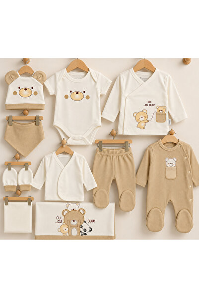 MCT Baby Wear 🧸   100% قطن، 10 قطع، مجموعة بطانيات للمواليد الجدد بعد الخروج...