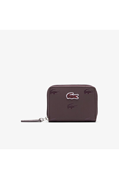 Lacoste L.12.12 Holiday Kadın Desenli Bordo Cüzdan