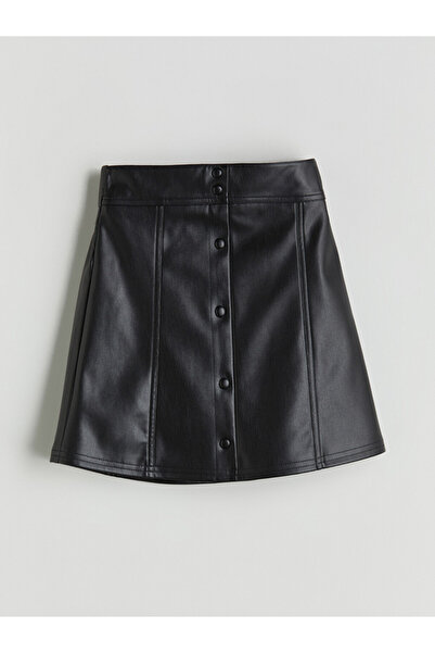 LC Waikiki For Girls Faux Leather Skirt