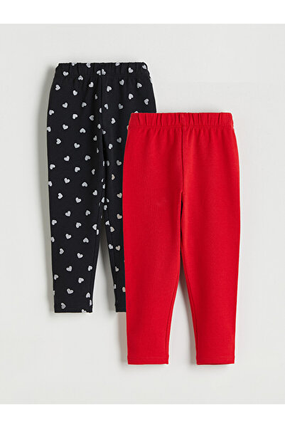 LC Waikiki 2 Pack Elastic Waistband Leggings for Girls