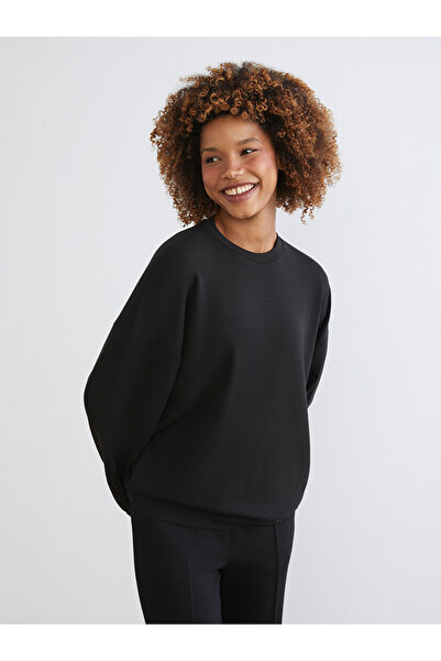 LC Waikiki Crew Neck Oversize Women's Thick Sweatshirt