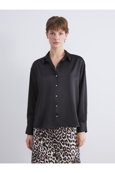 LC Waikiki Oversized Satin Shirt for Women