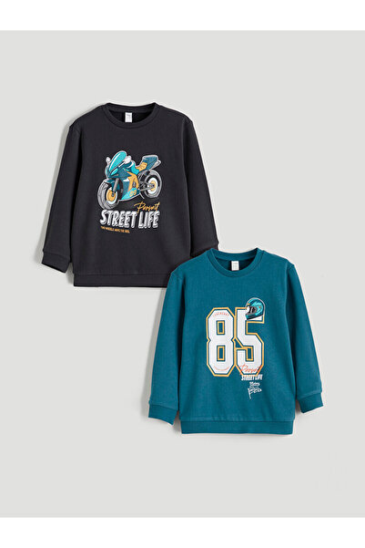 LC Waikiki Crew Neck Boys' Sweatshirt 2 Pack