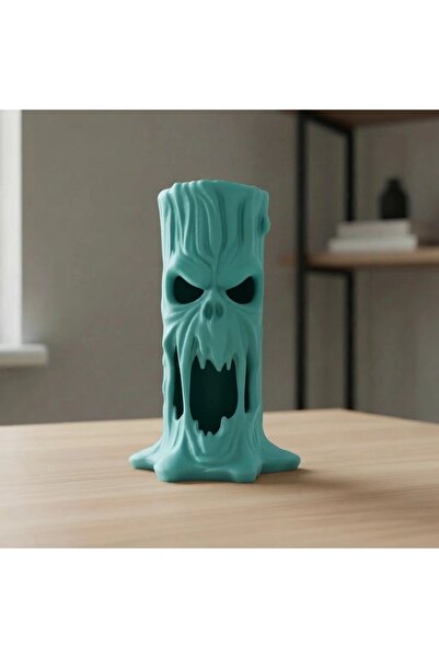 OEM Halloween LED Tea-Light Holder – Melted Ghost, 14.9 × 9.5 × 8 cm