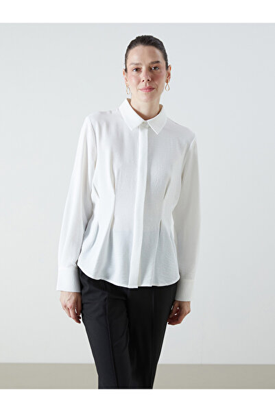 LC Waikiki Regular Fit Aerobin Pleated Shirt for Women