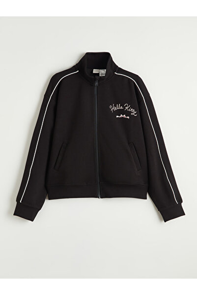 LC Waikiki Hello Kitty Printed Girls Zip-Up Sweatshirt