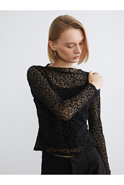 LC Waikiki Off-Shoulder Patterned Blouse