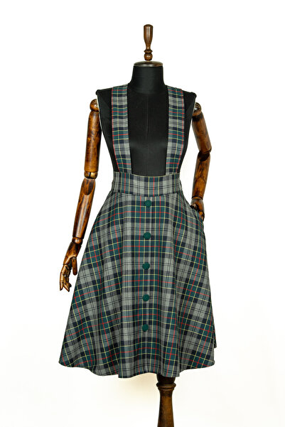 Sihirli Düğmeler Vintage Skirt with Straps