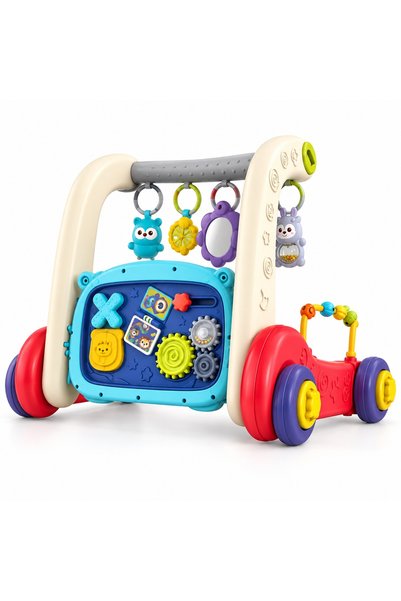 Toy Многофункционална проходилка за бебета, с активен панел, 3 степени на упо...