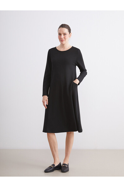 LC Waikiki Crew Neck A-Line Dress