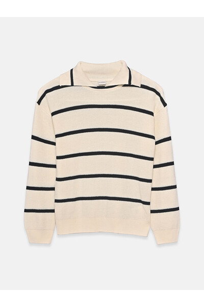 LC Waikiki Polo Neck Girls' Knit Sweater