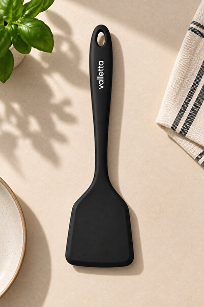 valletta Premium Heat Resistant Silicone Spatula – Black