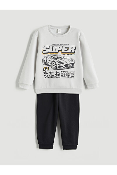 LC Waikiki For Boys Thick Sweatshirt and Jogger Sweatpants
