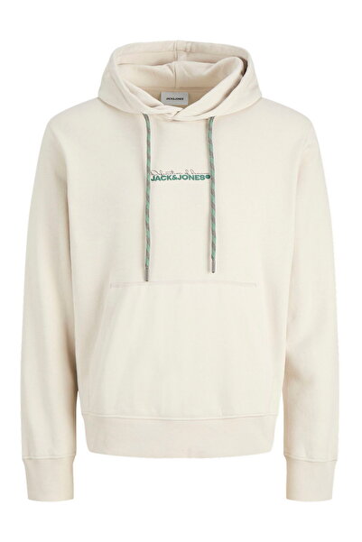 Jack & Jones Ανδρικό φούτερ με στάμπα στο στήθος και κουκούλα, σε άνετη γραμμ...
