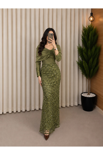LATENA فستان نسائي سهره دانتيل