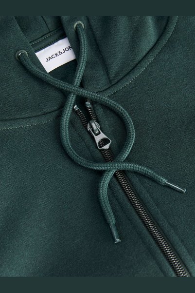 Jack & Jones Erkek Gögüs Baskili Regular Fit Kapüsonlu Sweatshirt - Aero