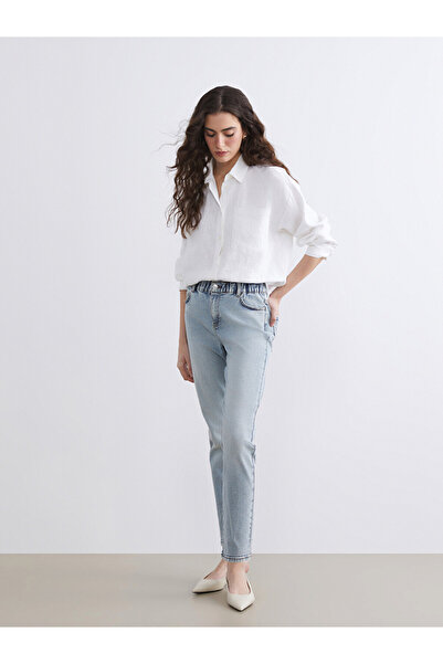 LC Waikiki Elastic Waist Slim Mom Jeans