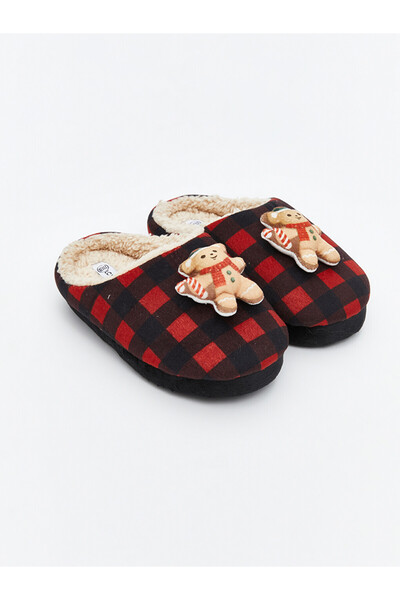 LC Waikiki Teddy Bear Embroidered Baby Boys' Slippers