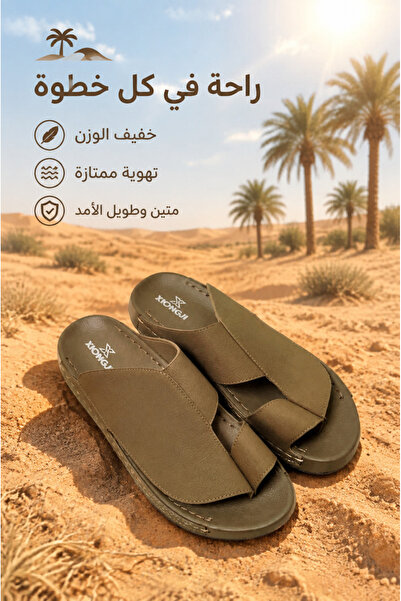 Generic Brand صنادل رجالية كاجوال لجميع المواسم بتصميم مفتوح الأصابع من XIONG...