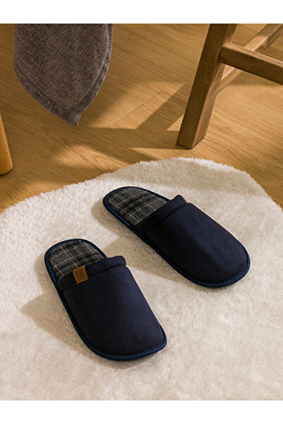 LC Waikiki Closed Toe Suede Men's Slippers