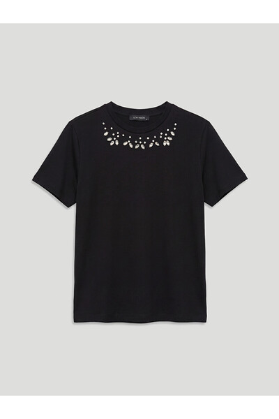 LC Waikiki Crew Neck Beaded Women's T-Shirt