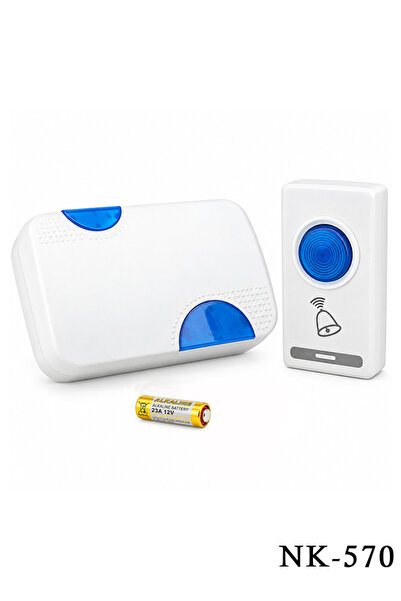 Generic جرس باب لاسلكي مع جهاز تحكم عن بعد NK-570، مدى 100 متر، جرس قابل للتو...