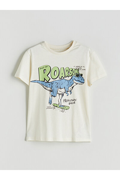 LC Waikiki Dinosaur Printed T-Shirt for Boys