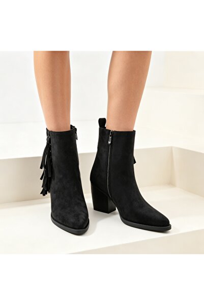 Tmall Botine de damă, din piele ecologică cu aspect de piele întoarsă, BD1019...
