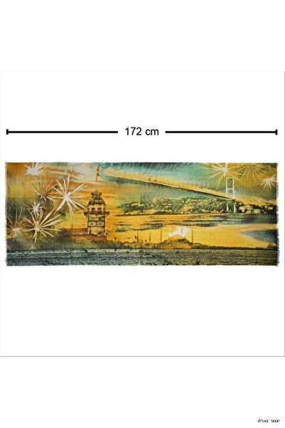 ZERO LAND Ilkestor Maiden's Tower Scarf (103825) Shawl Yellow