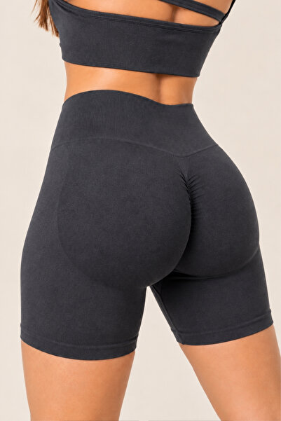 FOREVER MORE Joy Model Yüksek Bel Toparlayıcı Büzgü Detaylı Push Up Seamless ...