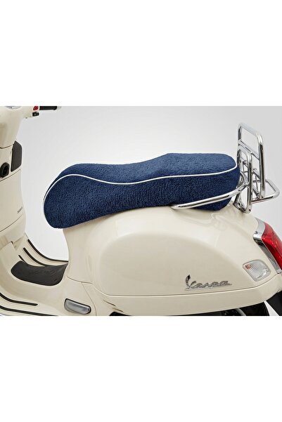 LUXURY BRAND VESPA GTS UYUMLU PUFFY HAVLU KOLTUK KILIFI LACİVERT&BEYAZ