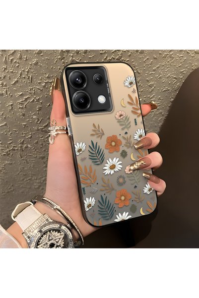 CHICASELUX هاتف Redmi Note 13 Pro 5G متوافق مع تصميم البابونج والقمر والأوراق...