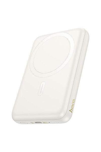 Hoco Εξωτερική Μπαταρία J 141, Ασύρματη, PD 20 W, 1 xUSB-C 10000 mAh - Γαλακτ...