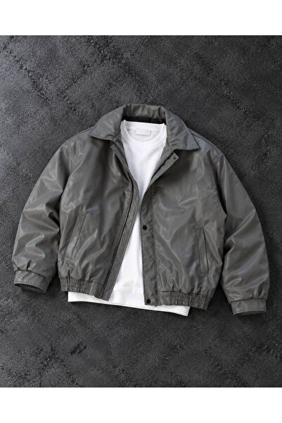 tetramoda Oversize Deri Bomber Ceket
