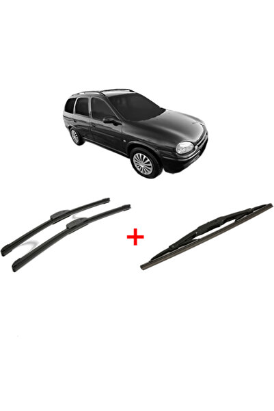 Bosch Set of 3 wipers OPEL CORSA B Estate (S93) 1999 - 2002, for windshield a...