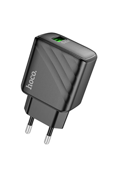 Hoco Φορτιστής δικτύου CS 21 A, 18 W, 1 xUSB-A, QC 3.0, FCP/AFC - Μαύρο