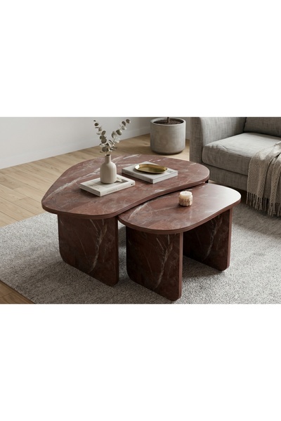 Vivense STONES ORTA SEHPA, ROSSO MERMER