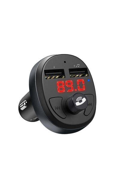 Hoco Διαμορφωτής FM E 41, 5 V, 2.1 A, 2 xUSB-A, QC 3.0 - Μαύρο