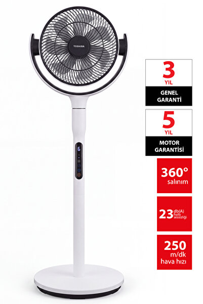 Toshiba Doğal Rüzgar ION Fresh Beyaz 7 Kanatlı Çok Yönlü Kumandalı Vantilatör...