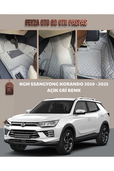 FEYZA OTO KGM SSANGYONG KORANDO SERİSİ 2019 - 2025 ARASI 8D PREMİUM KAYMAZ TA...